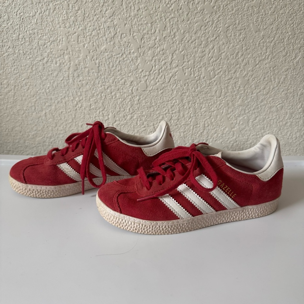 adidas Kids Red and White Sneakers